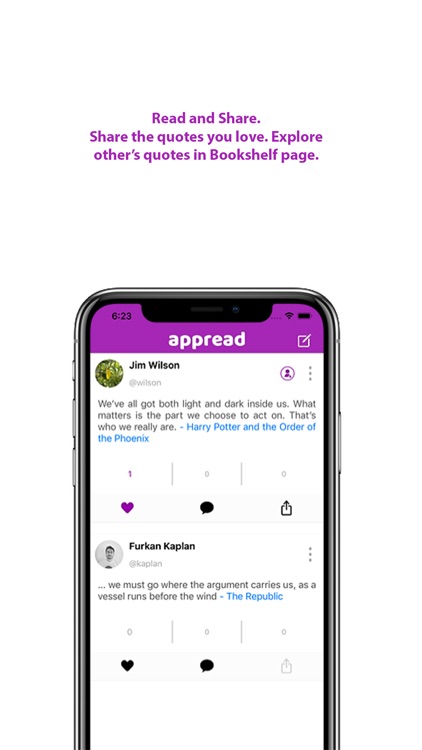 Appread: Book Quotes