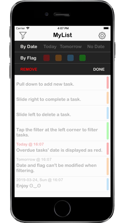 MyList - manage tasks app