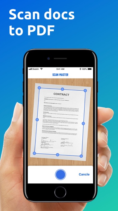 How to cancel & delete Scan master - document scanner from iphone & ipad 1