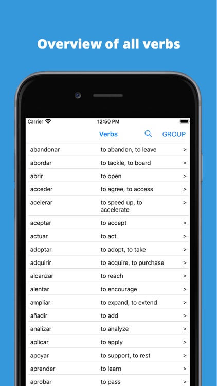 Verbify Spanish Conjugations