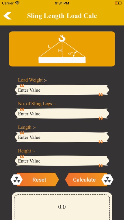 Sling Length Load Calc