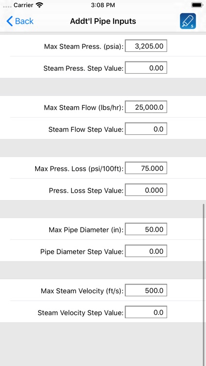 HVAC Pipe Sizer - Steam screenshot-5