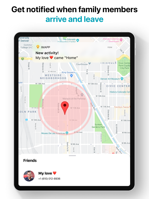 iMapp - Find my Phone, Friends screenshot