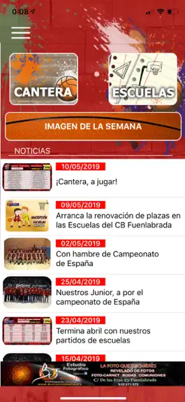 Game screenshot Baloncesto Fuenlabrada SAD apk