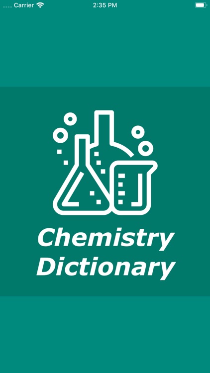 Chemistry -- Dictionary