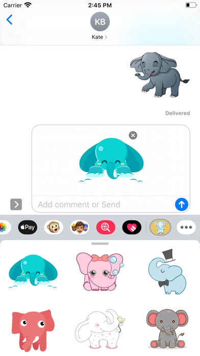 Baby Elephant Stickers screenshot 3