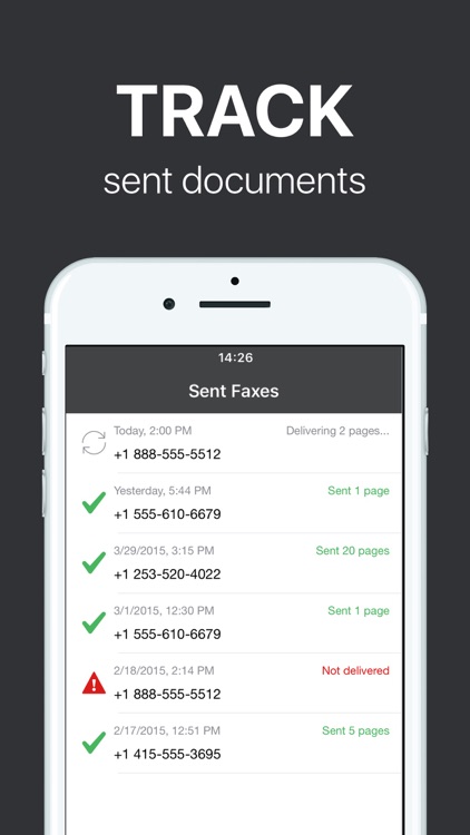 FAX from iPhone - send fax screenshot-4