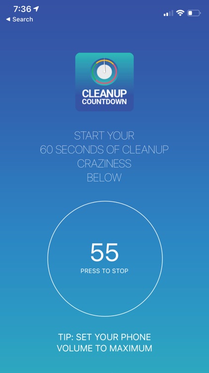 Cleanup Countdown