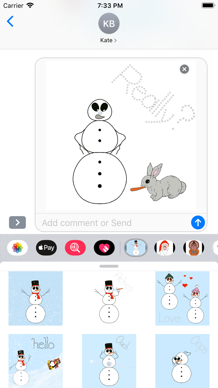 Snowman Tale stickers
