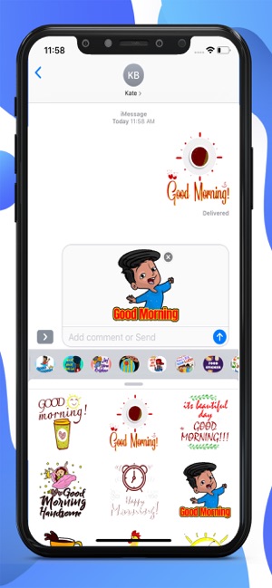 Good Morning Fresh Stickers(圖2)-速報App