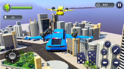 Flying Limo Car Robot War screenshot 2