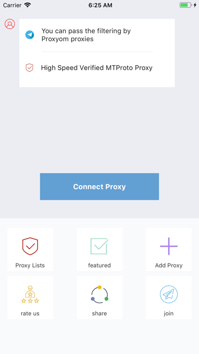 Proxyom - Proxy For Telegramلقطة شاشة1