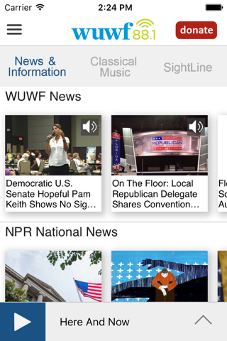 WUWF Public Radio App - náhled