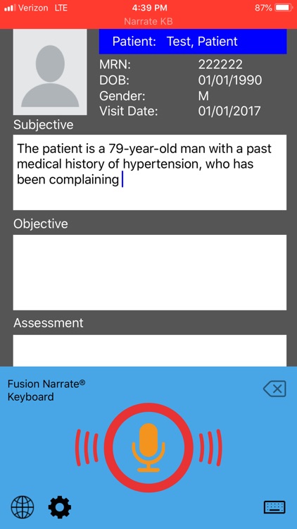 Fusion Narrate Keyboard