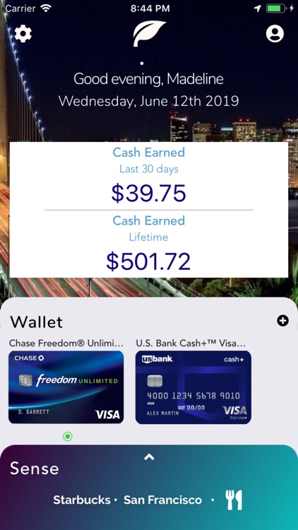 Sense · The Credit Card App