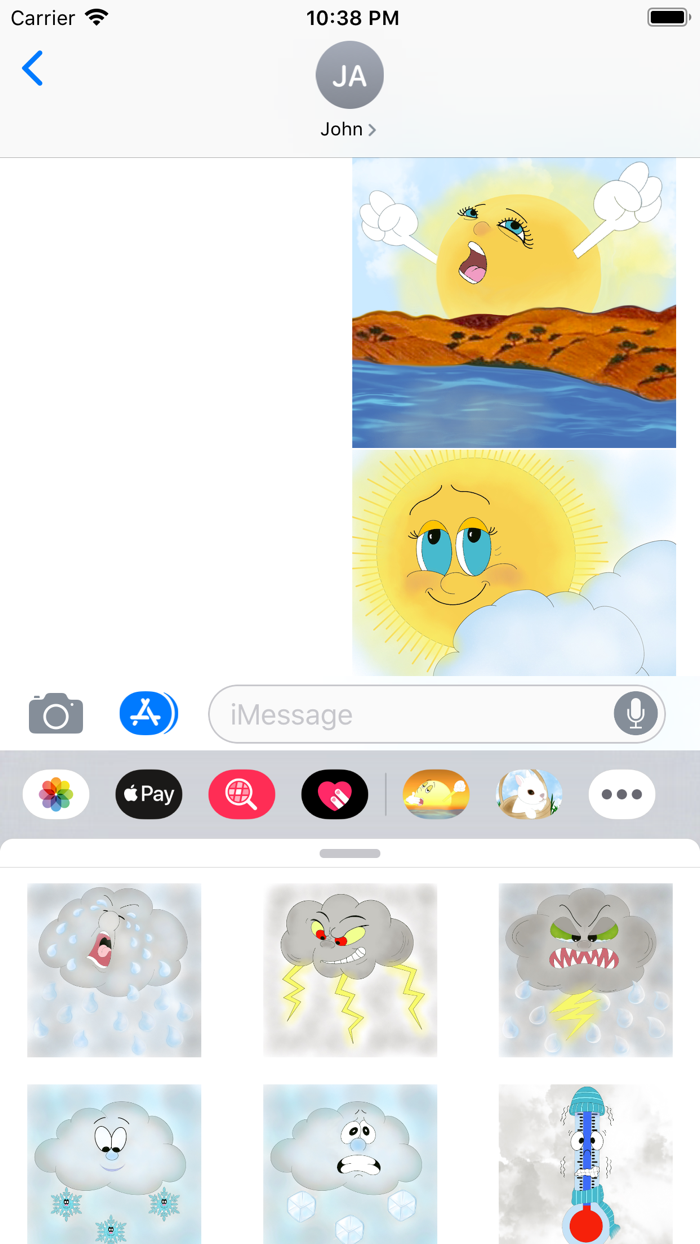 Weather Emotion stickers