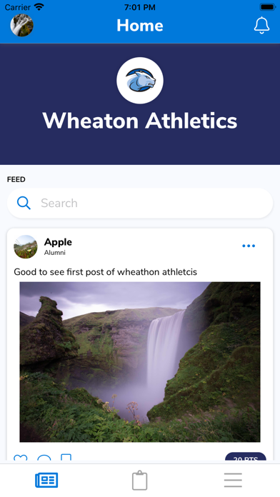 Wheaton Athletics screenshot 2