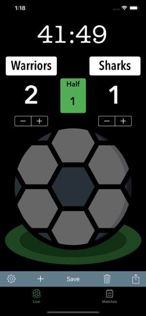 Soccer Scoreboard Track/Share