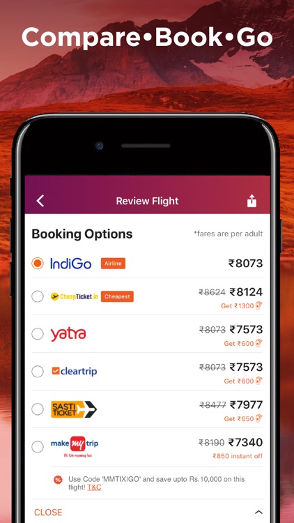 ixigo - Flight & Hotel booking screenshot-0