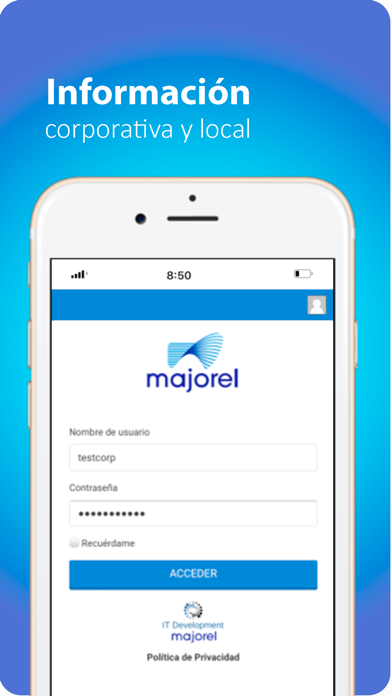Majorel App screenshot 2