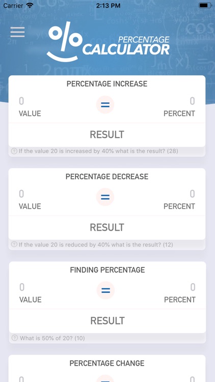 Percentage Calculator Plus