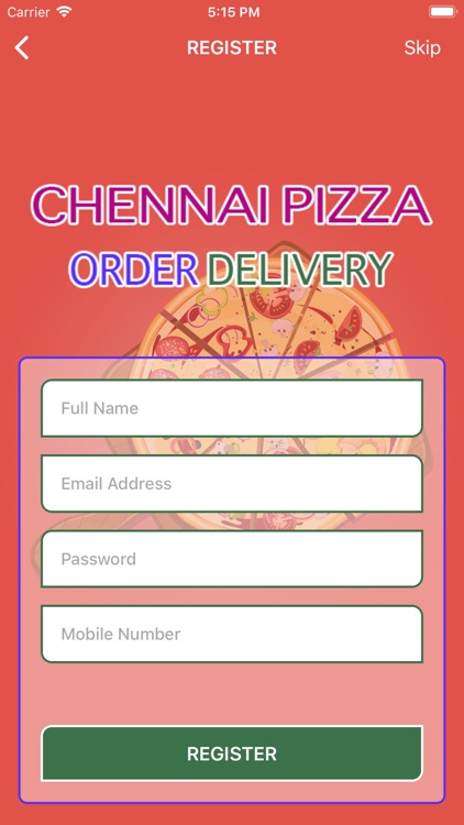 Chennai Pizza Order Delivery