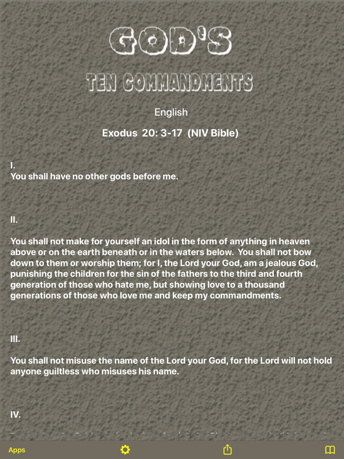 Gods Ten Commandments