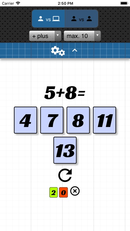 Multiplication table game