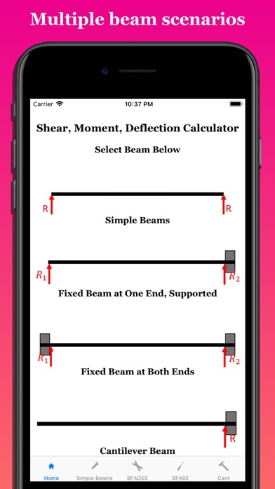 How to cancel & delete Shear Moment Deflection Calc from iphone & ipad 1