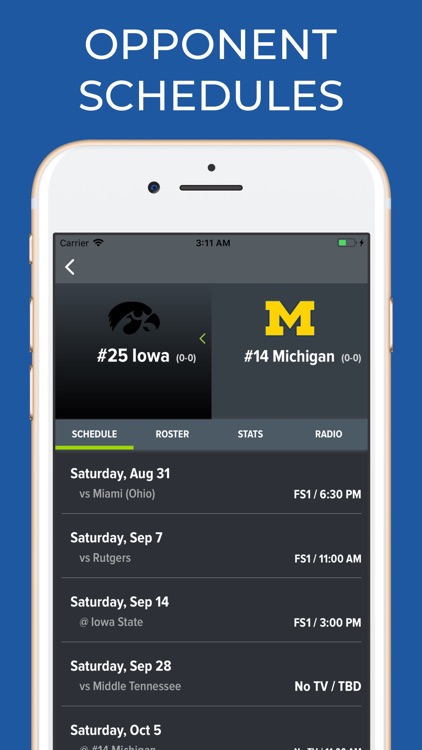 Michigan Football Schedules screenshot-6