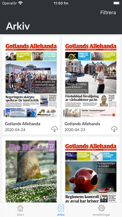 E-tidning Gotlands Allehanda screenshot 2