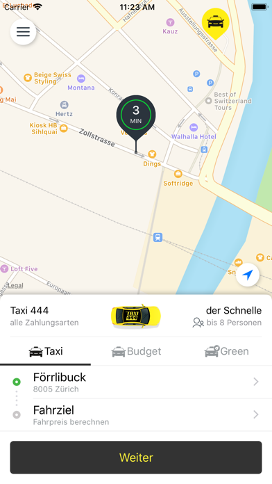 Taxi 444 AG, Zürich screenshot 2