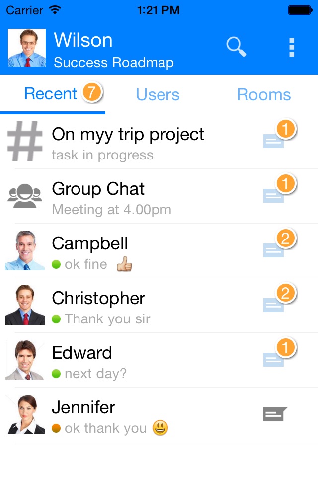 Output Messenger screenshot 2