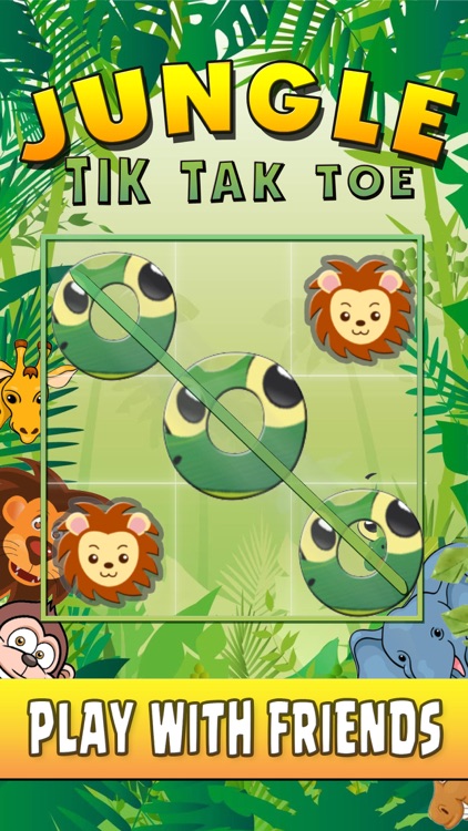 Tic Tac Toe Game XO XO JUNGLE