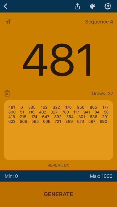Random Number Generator App screenshot 4