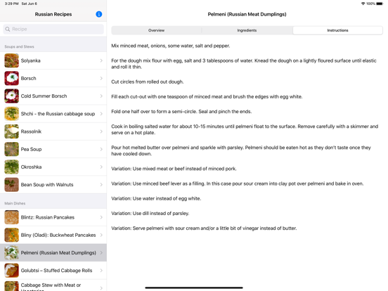 Russian Food Recipes screenshot