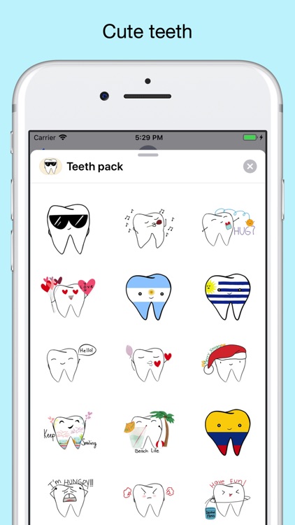 Teeth Emojis & Smiley stickers
