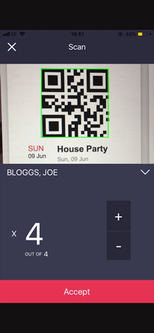 Ticket Flux QR Scanner