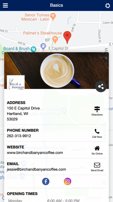 Birch & Banyan Coffee App screenshot 2