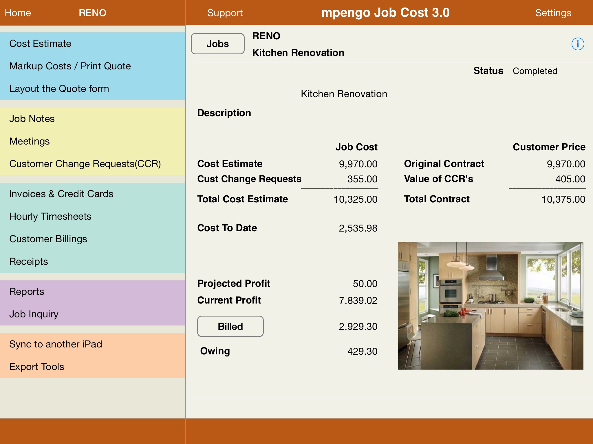 mpengo Job Cost screenshot 2