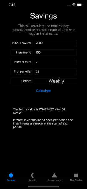 Savings and Loan Calculator(圖1)-速報App