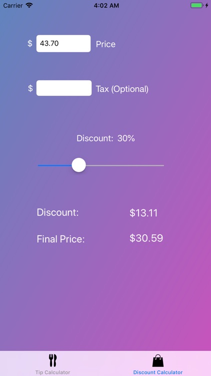 Tip and Discount Calculator screenshot-4