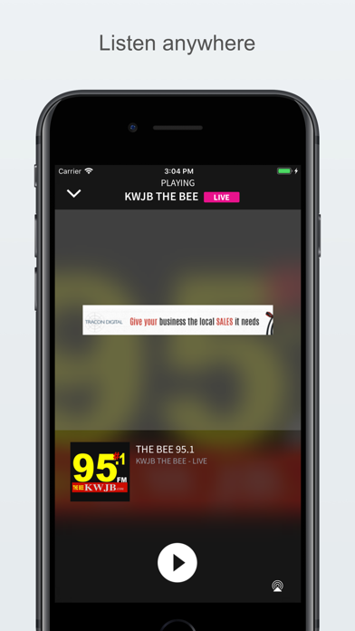 How to cancel & delete KWJB THE BEE 95.1 from iphone & ipad 2