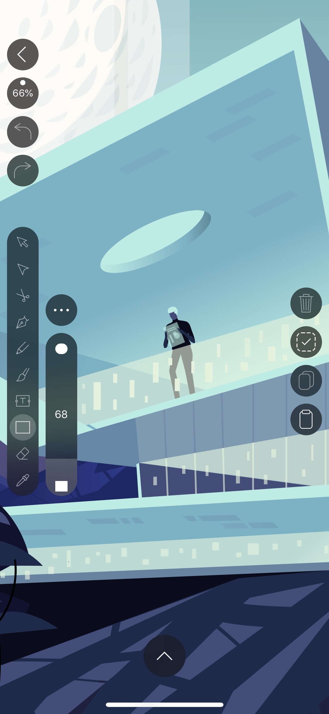 Screenshot do app Vectornator X - Vector Art