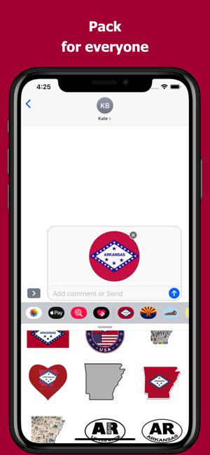 Arkansas emojis - USA stickers(圖4)-速報App