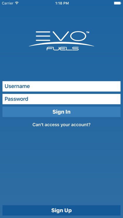 EVO Fuels App