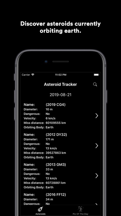 Asteroid Tracker - AR