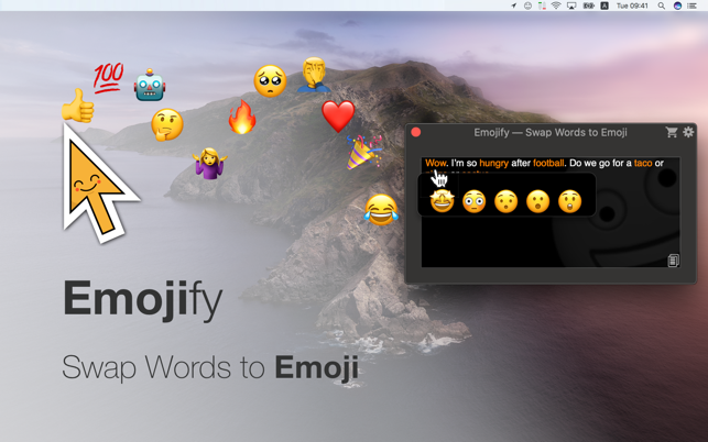 Emojify - Swap words to Emoji