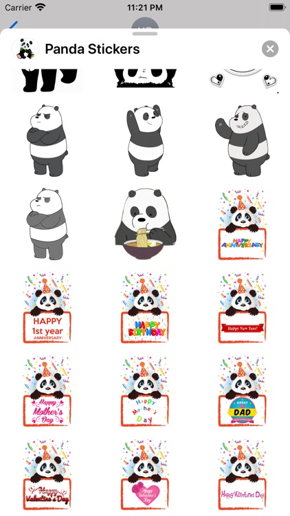 Panda Stickers - Sticker Pack screenshot-5