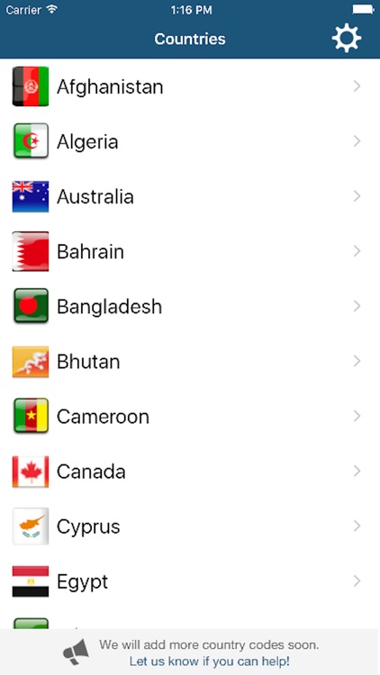 Mobile Network Codes